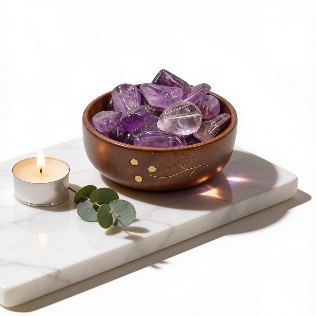 Ametrine Tumbled Stone Pebbles - plusvalueindia