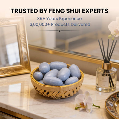 Angelite Tumbled Stone Pebbles - plusvalueindia