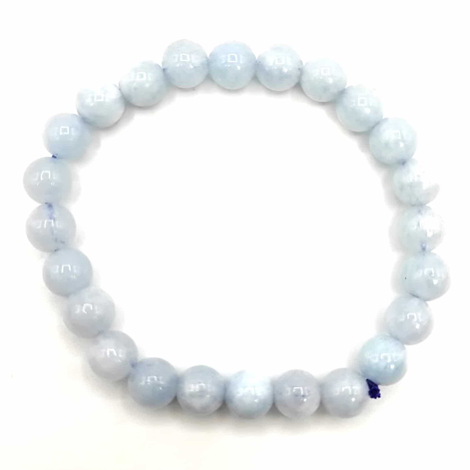 aquamarine stone reiki healing bracelet 8mm