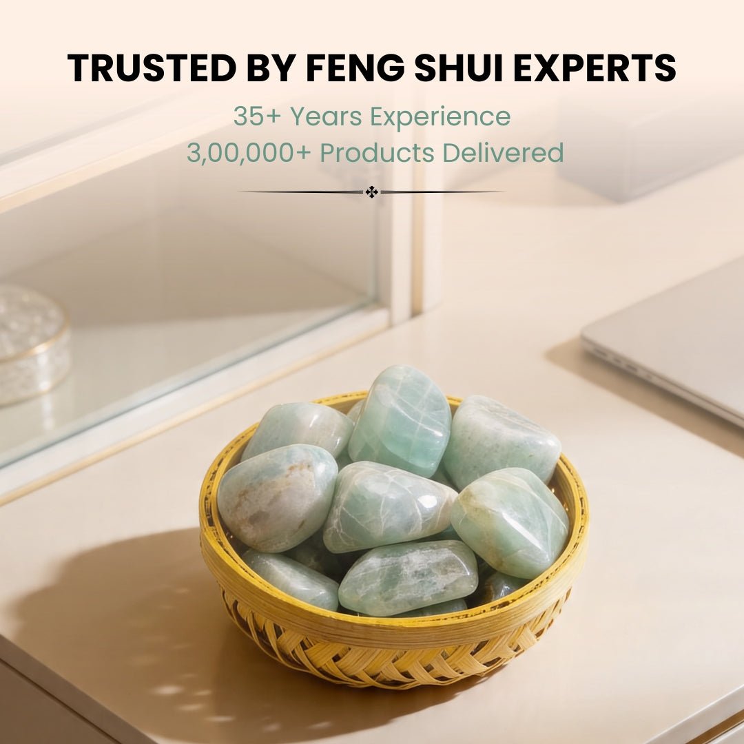 Aquamarine Tumbled Stone Pebbles - plusvalueindia