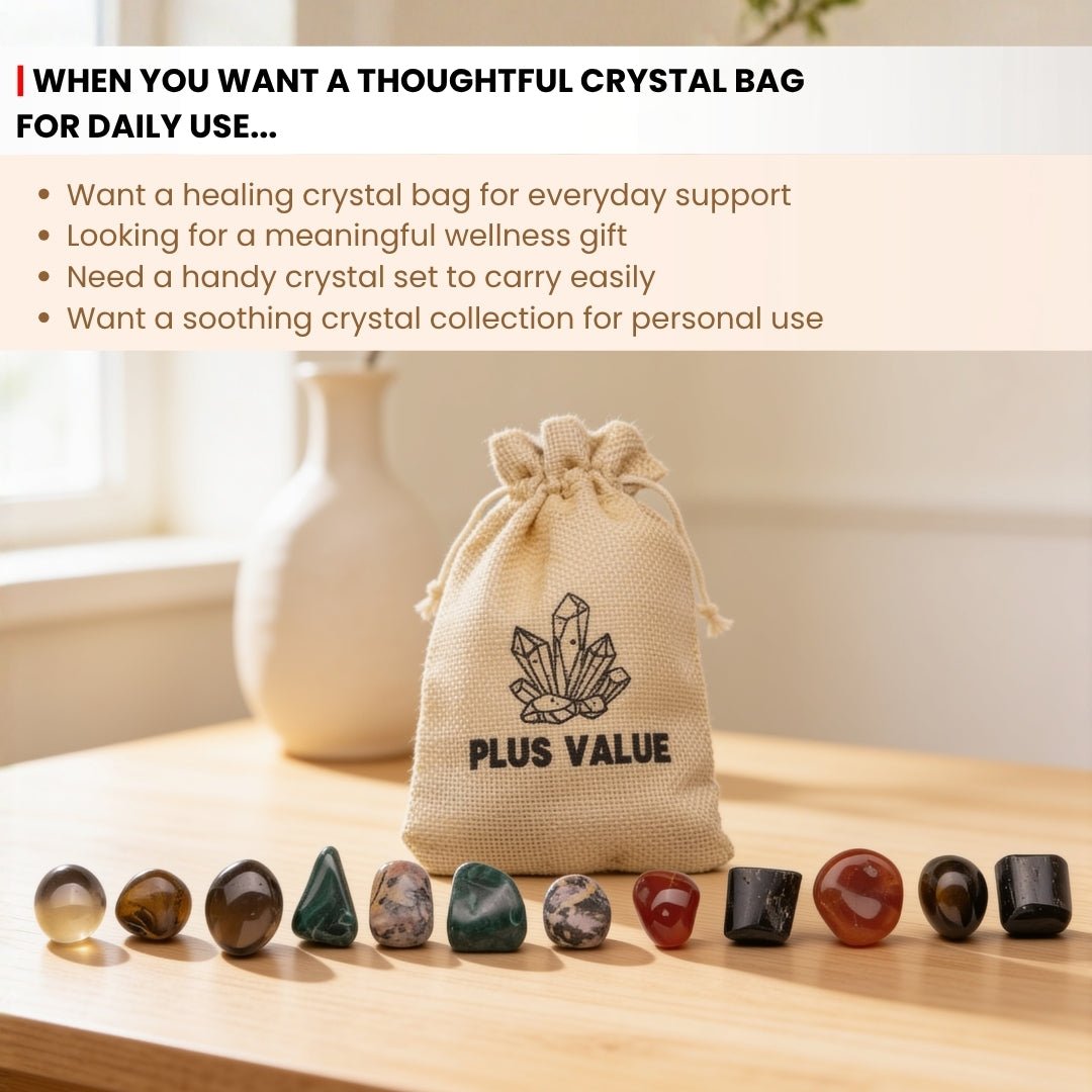Arthritis Care Healing Crystal Bag - plusvalueindia