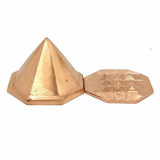 Asthakon Octagonal Copper Pyramid Brahmasthan Center Home House Plot Bungalow - plusvalueindia
