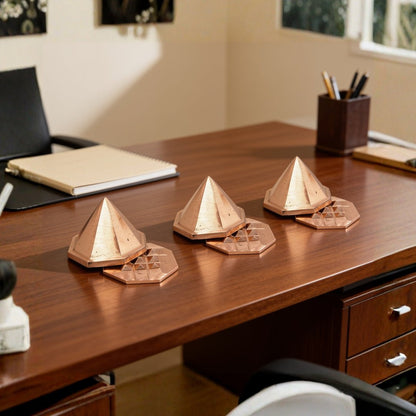 Asthakon Octagonal Copper Pyramid Brahmasthan Center Home House Plot Bungalow - plusvalueindia