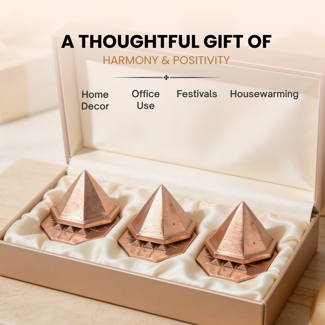Asthakon Octagonal Copper Pyramid Brahmasthan Center Home House Plot Bungalow - plusvalueindia
