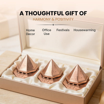 Asthakon Octagonal Copper Pyramid Brahmasthan Center Home House Plot Bungalow - plusvalueindia