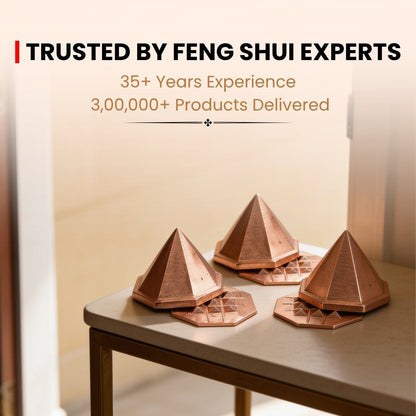 Asthakon Octagonal Copper Pyramid Brahmasthan Center Home House Plot Bungalow - plusvalueindia
