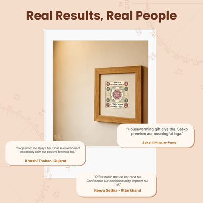Asthalakshmi Shree Yantra for Vastu, Astrology [Framed] - plusvalueindia