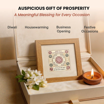 Asthalakshmi Shree Yantra for Vastu, Astrology [Framed] - plusvalueindia
