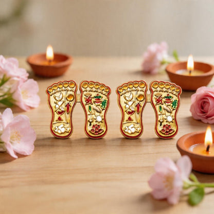 Auspicious Vastu Lakshmi Charan Paduka Steps Pagla for Main Door Entrance at Home & Office - plusvalueindia