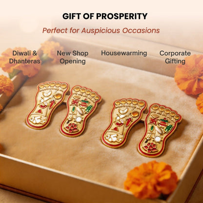 Auspicious Vastu Lakshmi Charan Paduka Steps Pagla for Main Door Entrance at Home & Office - plusvalueindia