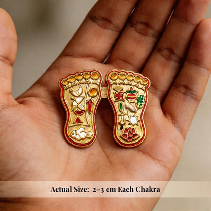 Auspicious Vastu Lakshmi Charan Paduka Steps Pagla for Main Door Entrance at Home & Office - plusvalueindia