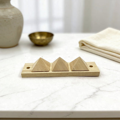 Vastu Wooden Pyramid Strip for Toilet Defects Or Division - plusvalueindia