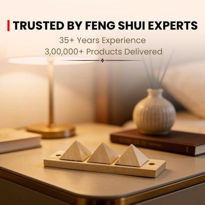 Vastu Wooden Pyramid Strip for Toilet Defects Or Division - plusvalueindia