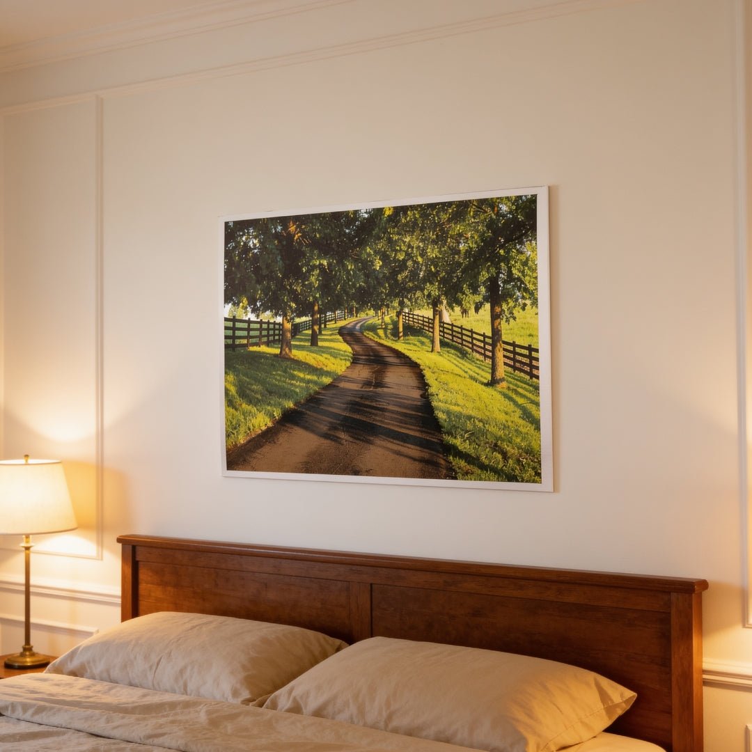 Endless Road Painting - Vastu & Feng Shui Canvas Print for Harmonious Home Décor - plusvalueindia