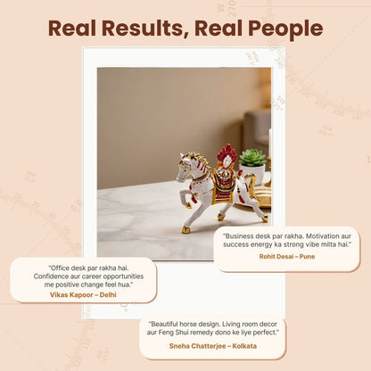 Bejewelled Wish Fulfilling Feng Shui Wind Horse with Secret Wish Compartment Carrying Jewel Trinket Box - plusvalueindia