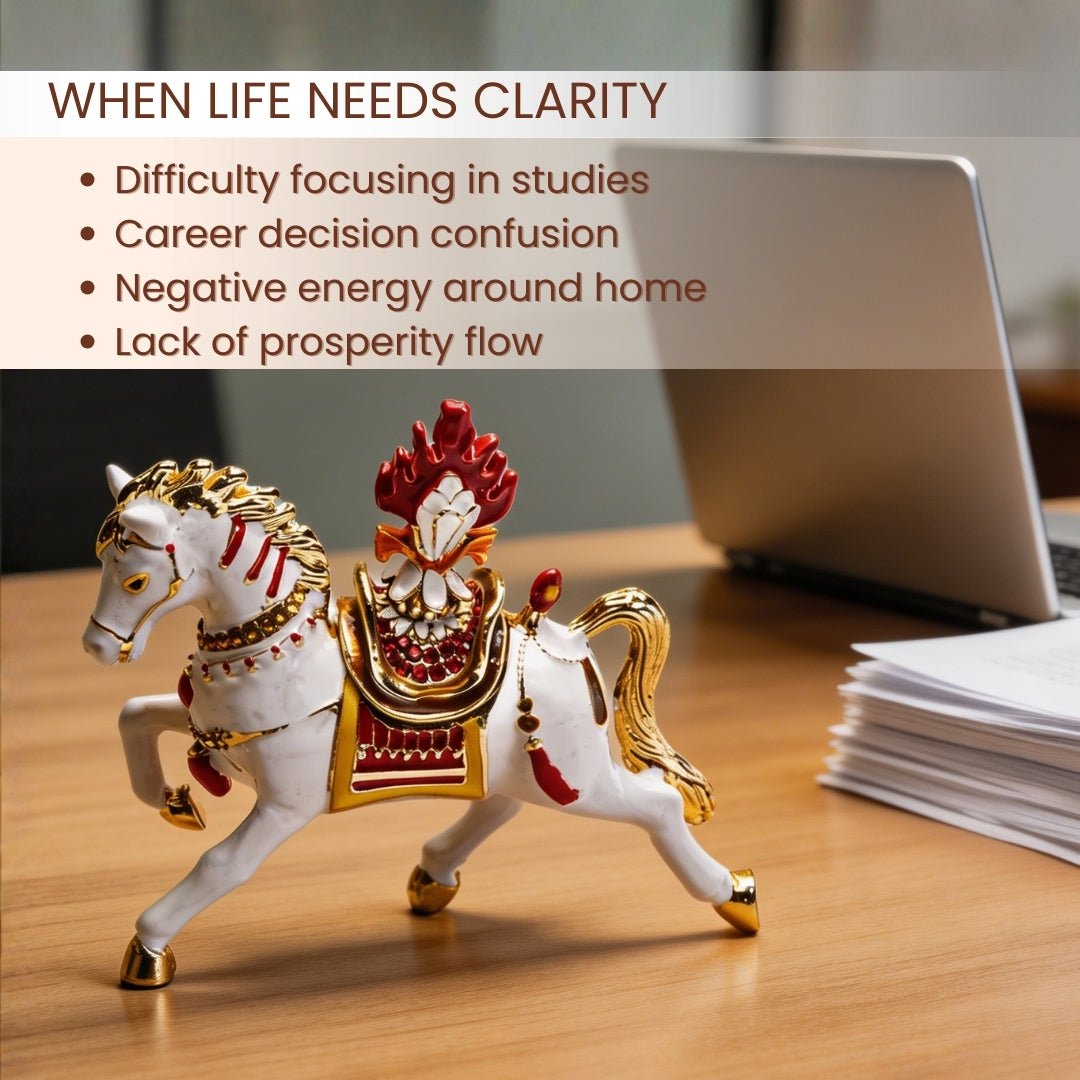 Bejewelled Wish Fulfilling Feng Shui Wind Horse with Secret Wish Compartment Carrying Jewel Trinket Box - plusvalueindia