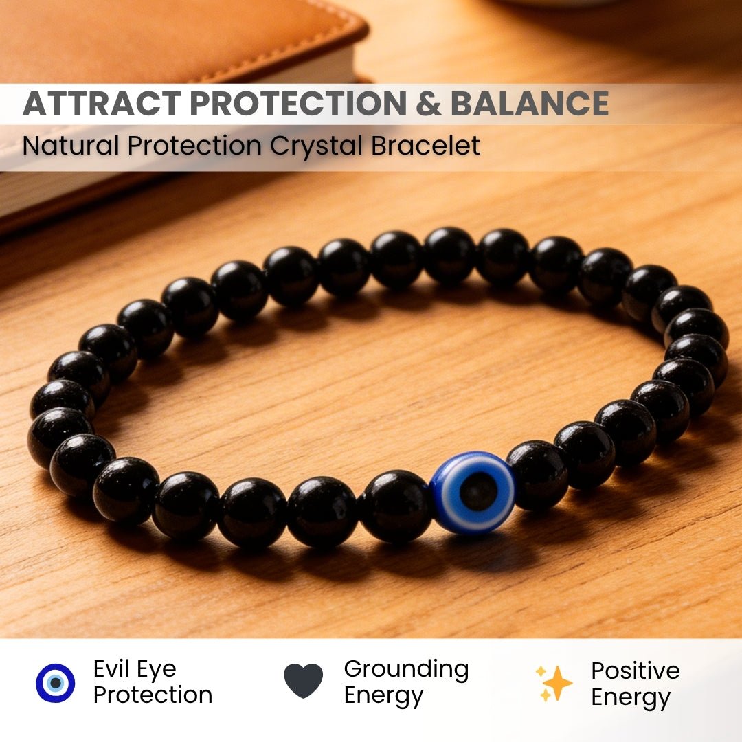 Black Tourmaline Bracelet Strong Protection - plusvalueindia