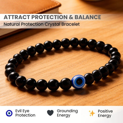 Black Tourmaline Bracelet Strong Protection - plusvalueindia