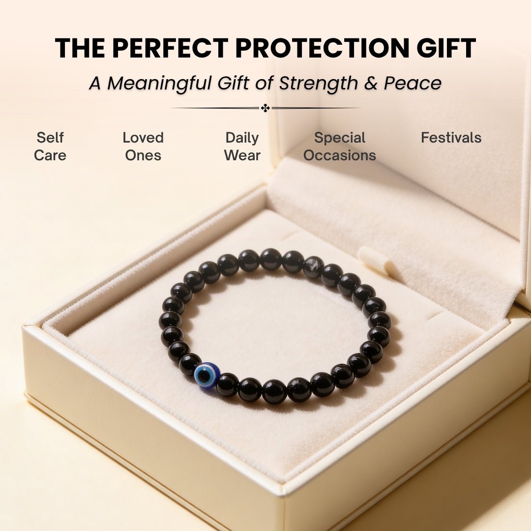 Black Tourmaline Bracelet Strong Protection - plusvalueindia