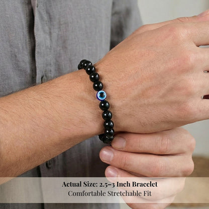 Black Tourmaline Bracelet Strong Protection - plusvalueindia