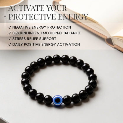 Black Tourmaline Bracelet Strong Protection - plusvalueindia