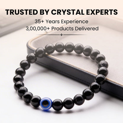 Black Tourmaline Bracelet Strong Protection - plusvalueindia