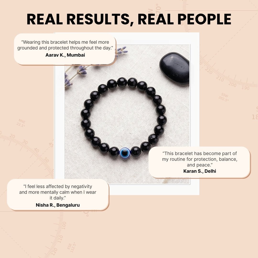 Black Tourmaline Bracelet Strong Protection - plusvalueindia