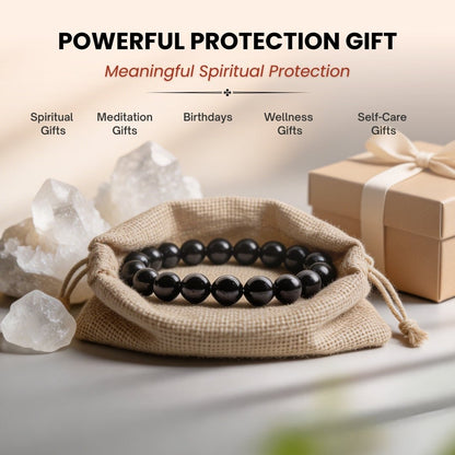 Black Tourmaline Bracelet Strong Protection - plusvalueindia
