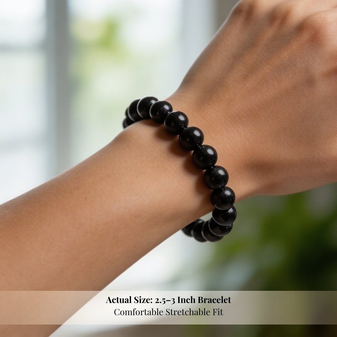 Black Tourmaline Bracelet Strong Protection - plusvalueindia