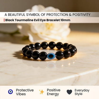 Black Tourmaline Bracelet Strong Protection - plusvalueindia