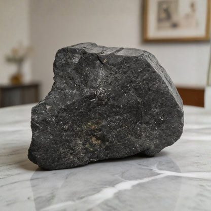 Black Tourmaline Raw Rock Rough Stone Chunks (300 to 500gm) - plusvalueindia