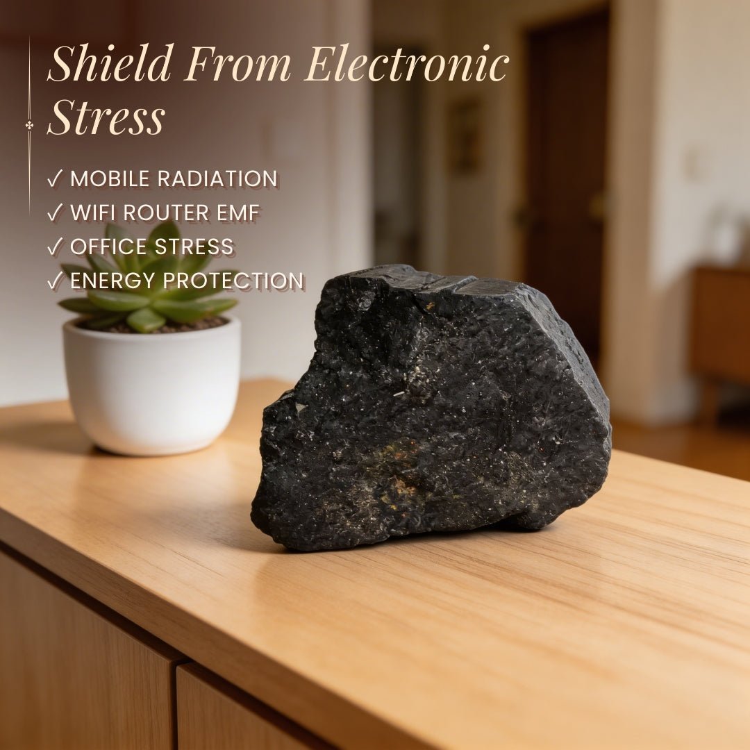 Black Tourmaline Raw Rock Rough Stone Chunks (300 to 500gm) - plusvalueindia