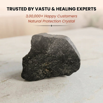 Black Tourmaline Raw Rock Rough Stone Chunks (300 to 500gm) - plusvalueindia
