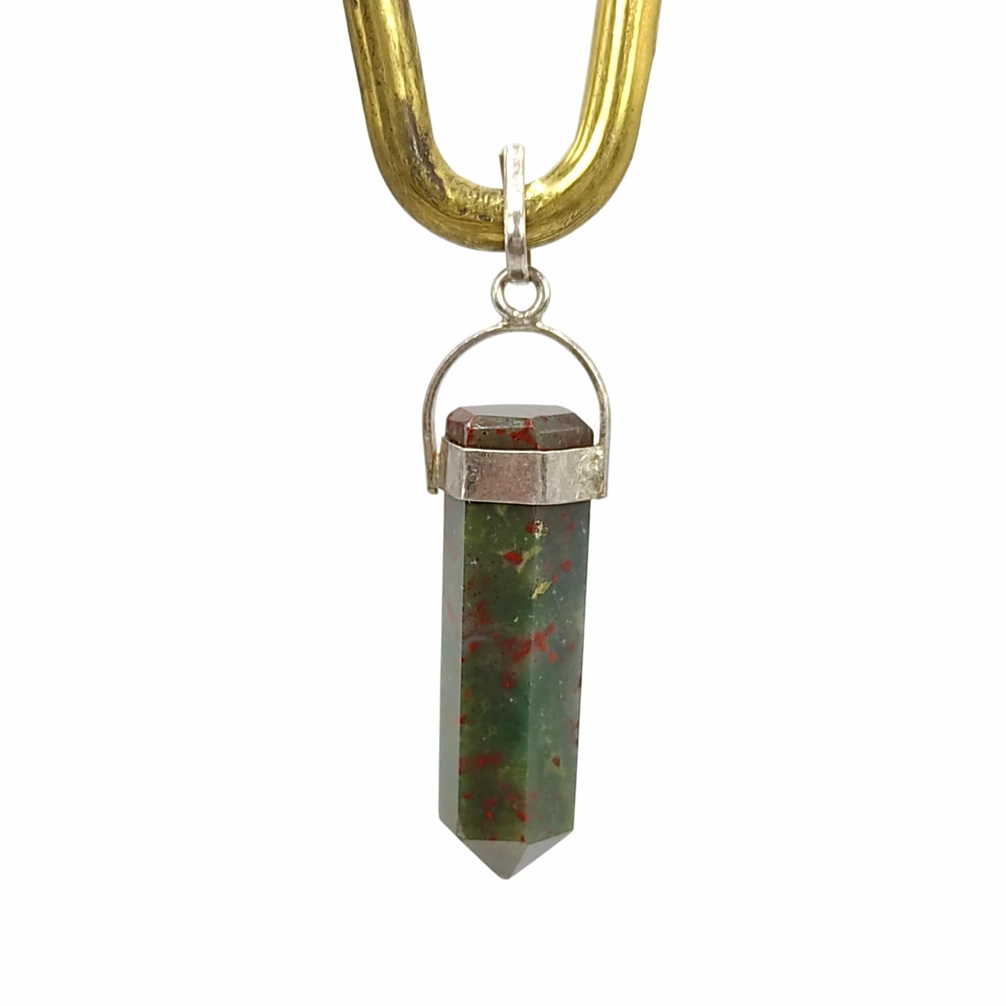 blood stone pendant pencil shape