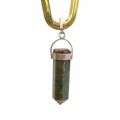 blood stone pendant pencil shape