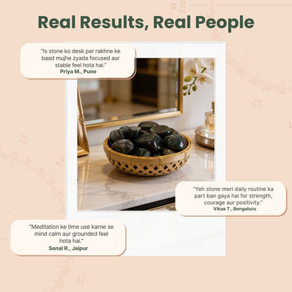 Bloodstone Tumbled Stone Pebbles - Powerful Healer - plusvalueindia
