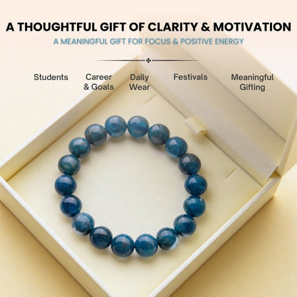 Blue Apatite Bracelet - plusvalueindia