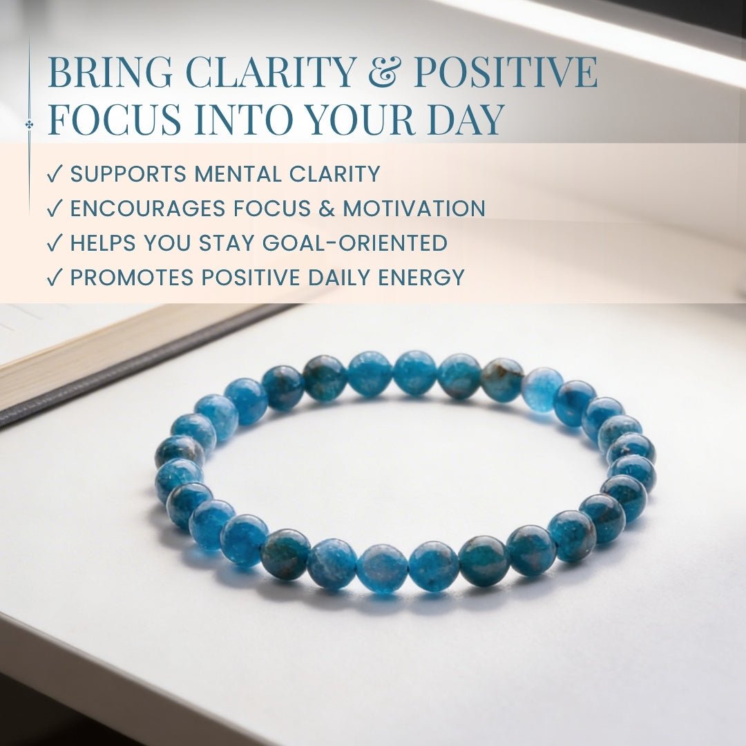 Blue Apatite Bracelet - plusvalueindia