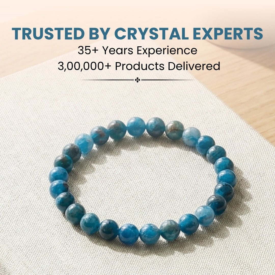 Blue Apatite Bracelet - plusvalueindia
