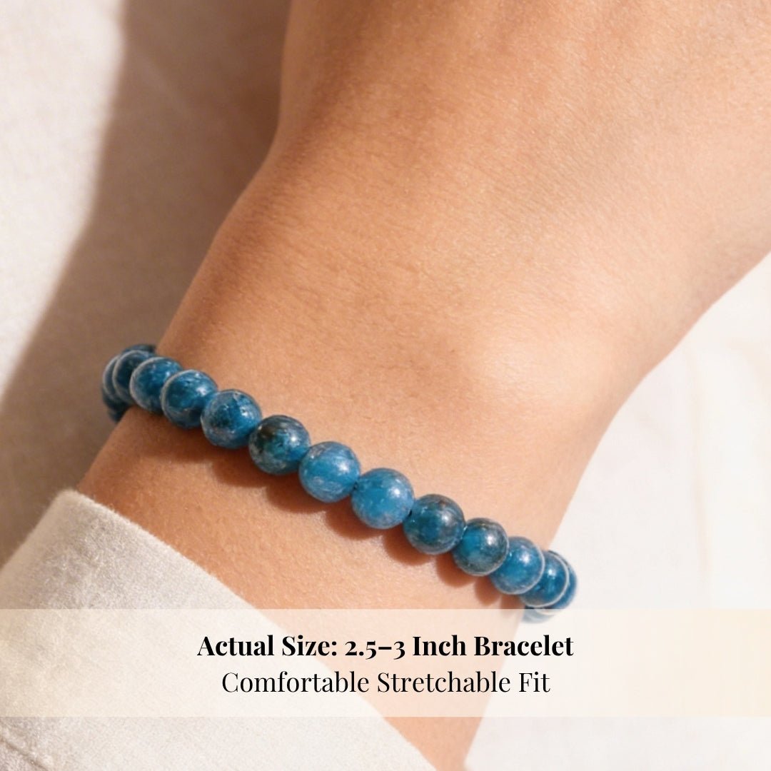 Blue Apatite Bracelet - plusvalueindia