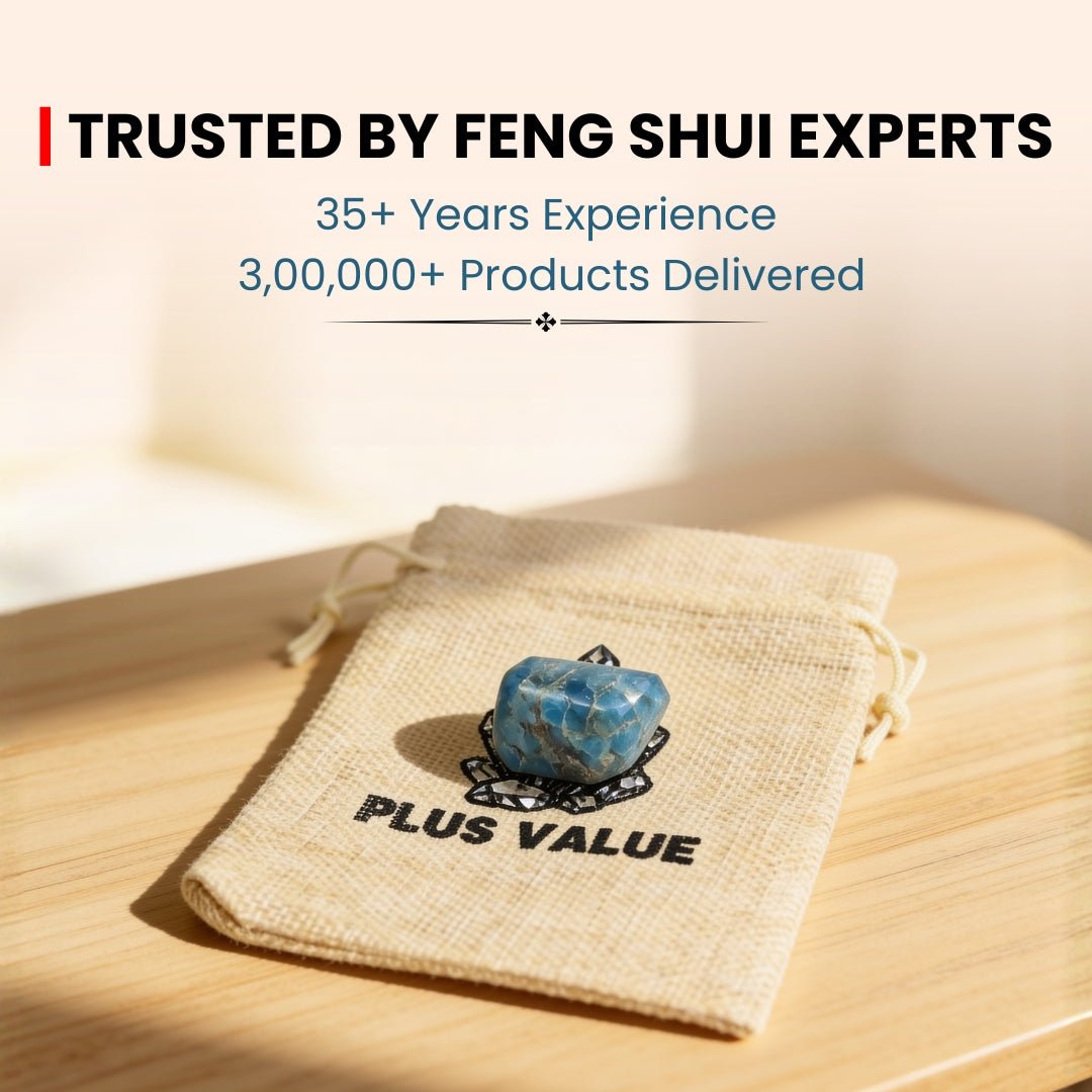 Blue Apatite Pocket Stone - plusvalueindia