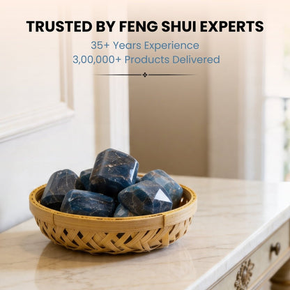 Blue Apatite Tumbled Stone Pebbles - plusvalueindia