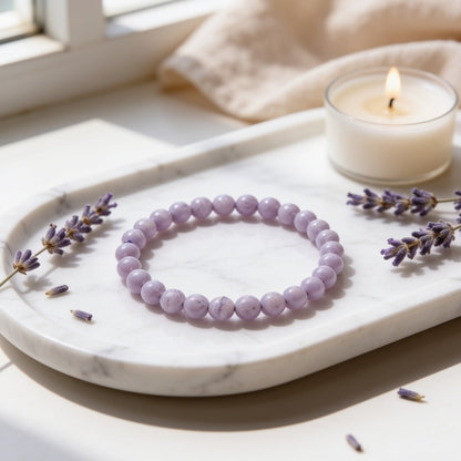Blue Lace Agate Bracelet for Men Women Boys and Girls - plusvalueindia