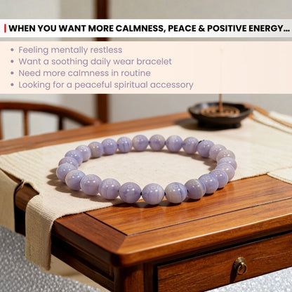 Blue Lace Agate Bracelet for Men Women Boys and Girls
