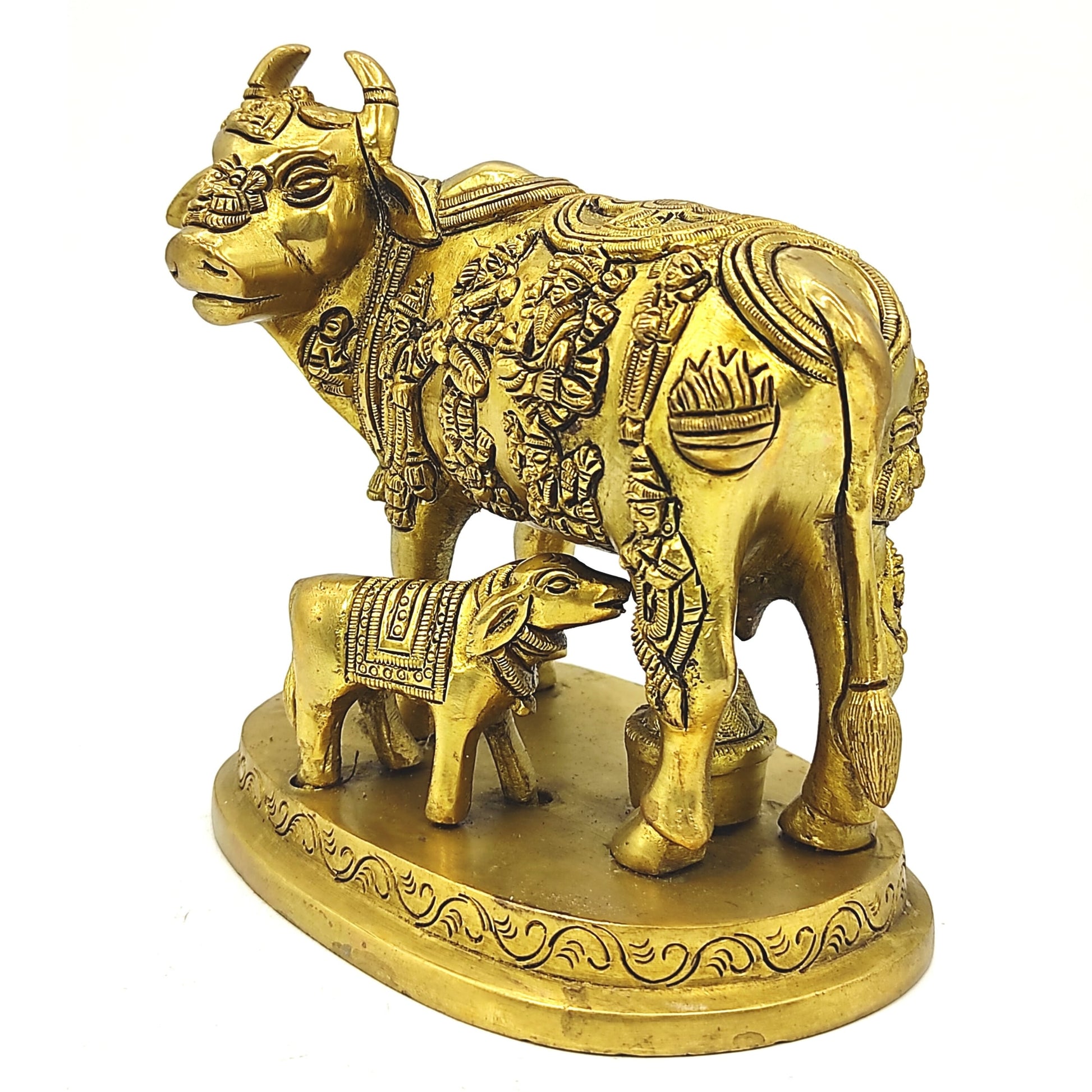 brass metal brahmand kamdhenu cow vastu product