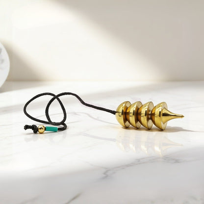 New Brass Dowsing Pendulum - Model - Super for Professional Dowser, Reiki, Vastu - plusvalueindia