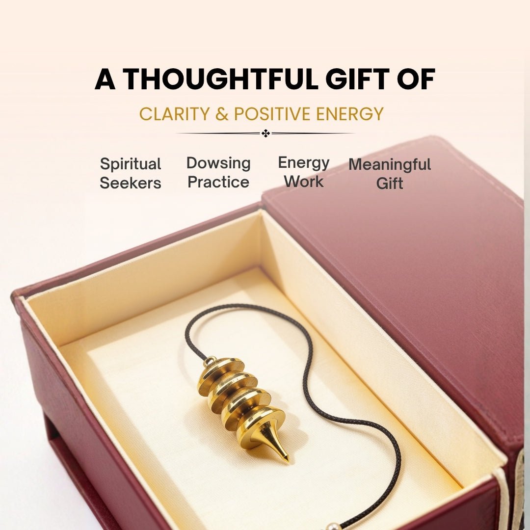 New Brass Dowsing Pendulum - Model - Super for Professional Dowser, Reiki, Vastu - plusvalueindia