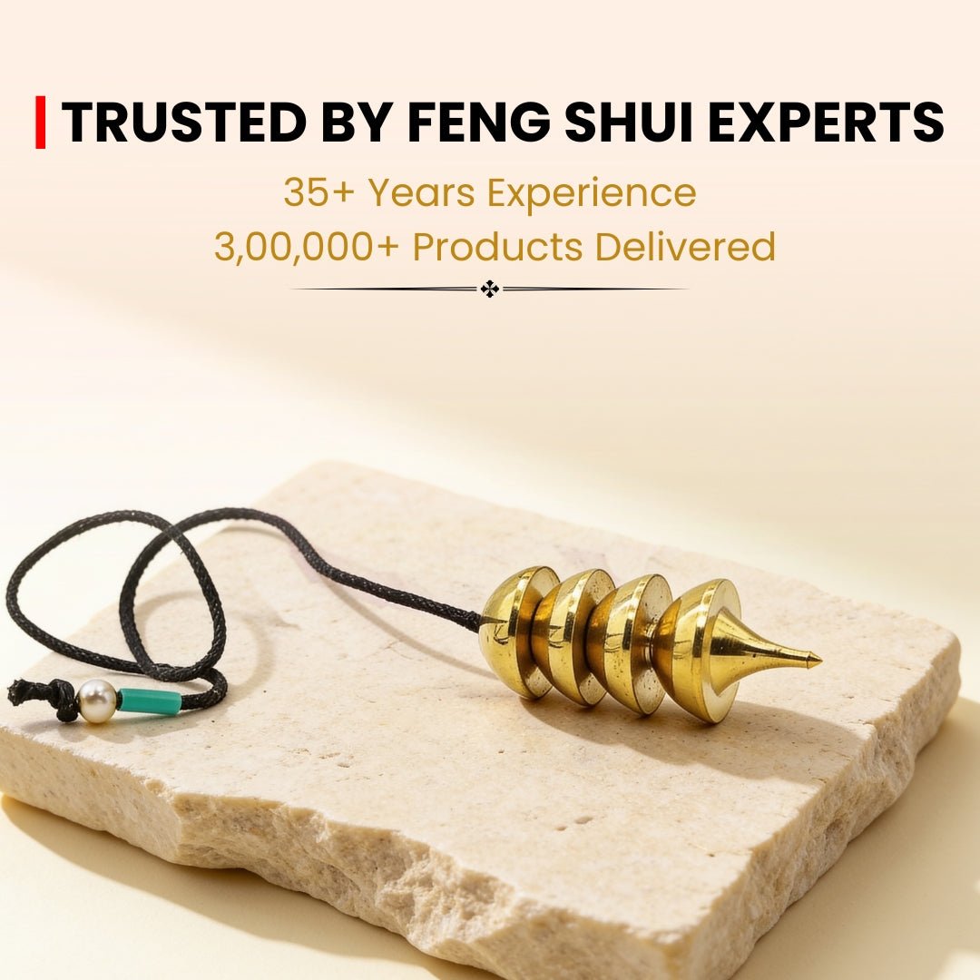 New Brass Dowsing Pendulum - Model - Super for Professional Dowser, Reiki, Vastu - plusvalueindia