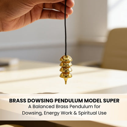 New Brass Dowsing Pendulum - Model - Super for Professional Dowser, Reiki, Vastu - plusvalueindia
