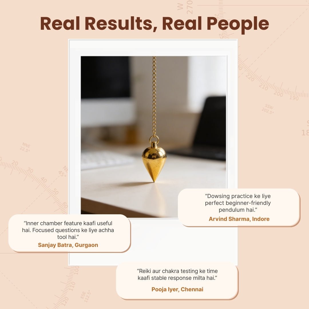 Brass Dowsing Pendulum for Dowsing Expert & Masters - plusvalueindia